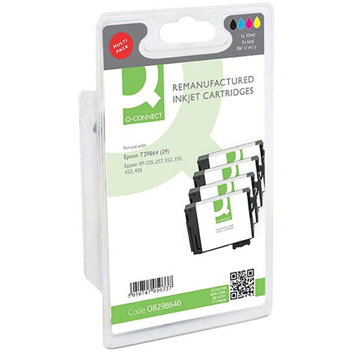 Q-Connect Epson T29864 Ink Cartridge Pack of 4 Strawberry T298640-COMP Q-Connect Epson T29864 Ink Cartridge Pack of 4 Strawberry T298640-COMP
