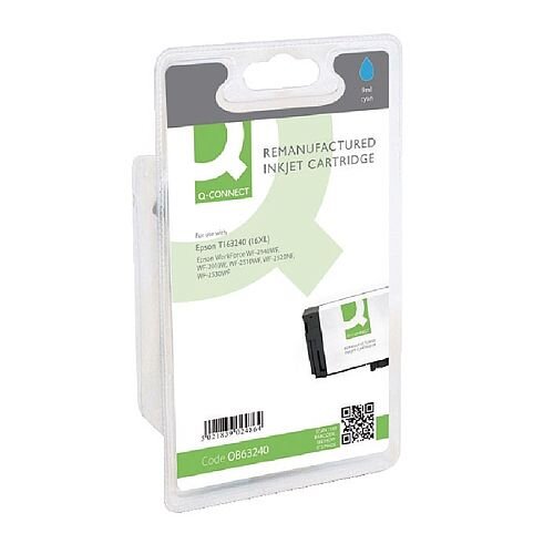Epson 16XL Compatible Cyan High Capacity Pen &Crossword Series Inkjet Cartridge C13T16324010 / T163240 Q-Connect Epson 16XL Compatible Cyan High Capacity Pen &Crossword Series Inkjet Cartridge C13T16324010 / T163240 Q-Connect