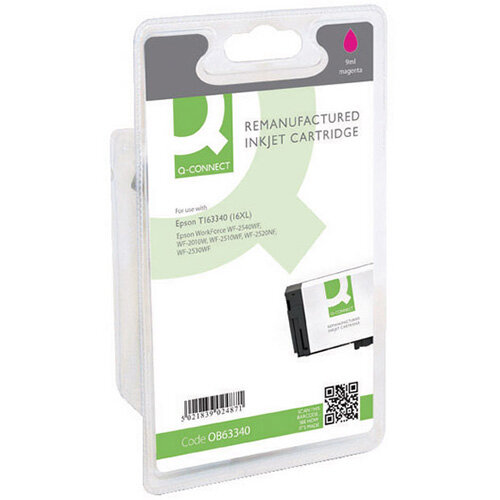 Epson 16XL Compatible Magenta High Capacity Pen &Crossword Series Ink Cartridge T163340 Q-Connect Epson 16XL Compatible Magenta High Capacity Pen &Crossword Series Ink Cartridge T163340 Q-Connect