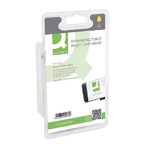 Epson 18XL Compatible Yellow High Capacity Daisy Series Ink Cartridge T181440 Q-Connect