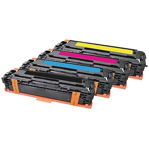 HP 125A Compatible 4-Colour Toner Cartridges Q-Connect CB540A