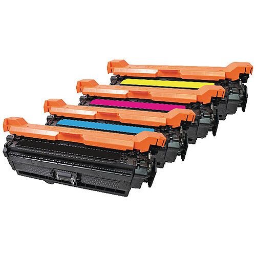 HP 504A Compatible 4-Colour Toner Cartridges Q-Connect CE250A HP 504A Compatible 4-Colour Toner Cartridges Q-Connect CE250A