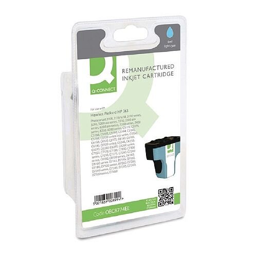 HP No 363 Compatible Light Cyan Inkjet Cartridge C8774EE Q-Connect HP No 363 Compatible Light Cyan Inkjet Cartridge C8774EE Q-Connect