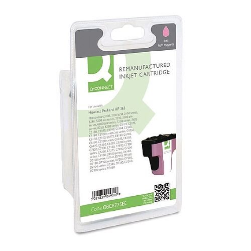 HP No 363 Compatible Light Magenta Inkjet Cartridge C8775EE Q-Connect HP No 363 Compatible Light Magenta Inkjet Cartridge C8775EE Q-Connect