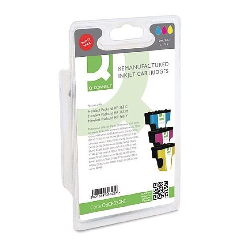 HP No 363 Compatible Tri-Colour Inkjet Cartridge CB333EE Q-Connect HP No 363 Compatible Tri-Colour Inkjet Cartridge CB333EE Q-Connect