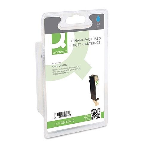Canon CLI-521C Compatible Cyan Ink Cartridge 2934B001 Q-Connect Canon CLI-521C Compatible Cyan Ink Cartridge 2934B001 Q-Connect