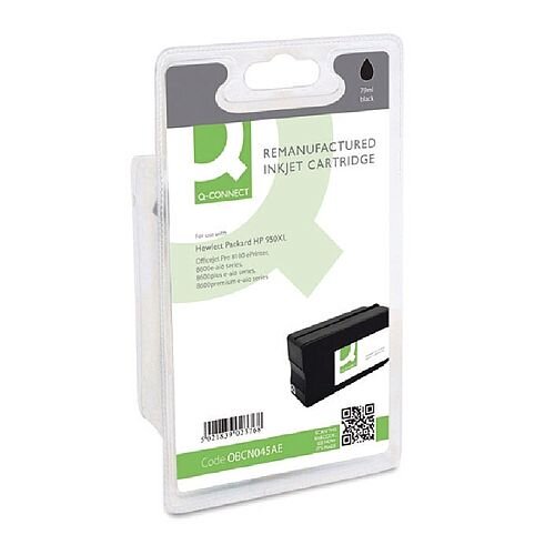 HP 950XL Compatible Black High Capacity Inkjet Cartridge CN045AE Q-Connect HP 950XL Compatible Black High Capacity Inkjet Cartridge CN045AE Q-Connect