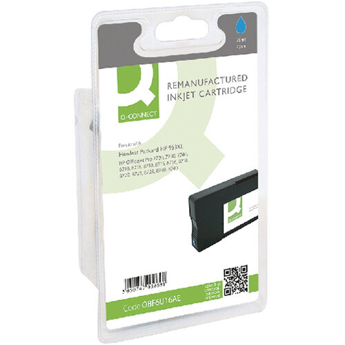 Q-Connect HP 953XL F6U16AE Ink Cartridge Cyan HY F6U16AE-COMP Q-Connect HP 953XL F6U16AE Ink Cartridge Cyan HY F6U16AE-COMP
