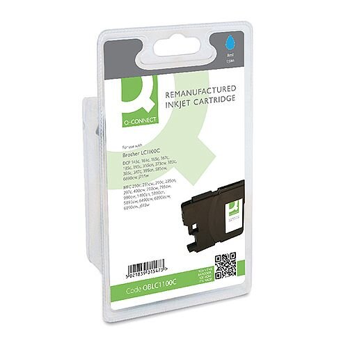 Brother LC-1100C Compatible Cyan Ink Cartridge Q-Connect LC1100C Brother LC-1100C Compatible Cyan Ink Cartridge Q-Connect LC1100C