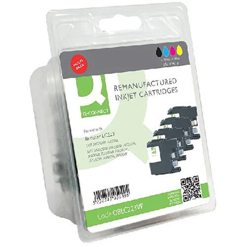 Q-Connect Brother LC223 Ink Cartridges Multi-Pack LC223VALBP-COMP Q-Connect Brother LC223 Ink Cartridges Multi-Pack LC223VALBP-COMP