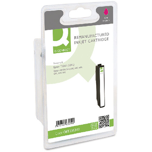 Q-Connect Epson T3363 33XL Ink Cartridge Magenta HY T33634012-COMP Q-Connect Epson T3363 33XL Ink Cartridge Magenta HY T33634012-COMP