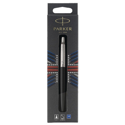 Parker Jotter Bond Street Black Chrome Trim Ballpoint Pen Hangsell 1953207 Parker Jotter Bond Street Black Chrome Trim Ballpoint Pen Hangsell 1953207