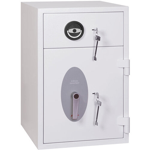 Phoenix Diamond Deposit HS1090KD 44L Security Safe With Key Lock White Phoenix Diamond Deposit HS1090KD 44L Security Safe With Key Lock White