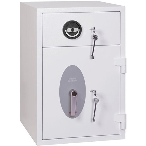 Phoenix Diamond Deposit HS1090KD 44L Security Safe With Key Lock White