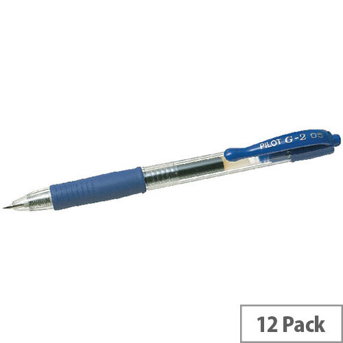 Pilot G205 Retractable Gel Rollerball Pen Blue Pack 12 040101203