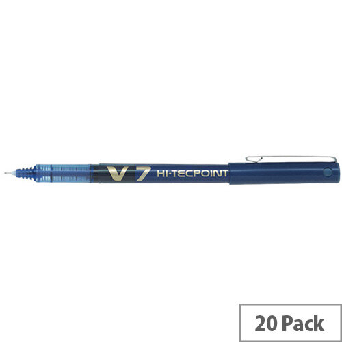 Pilot V7 Liquid Ink Rollerball Medium Value Pack Blue Pack of 20 3131910516545 Pilot V7 Liquid Ink Rollerball Medium Value Pack Blue Pack of 20 3131910516545