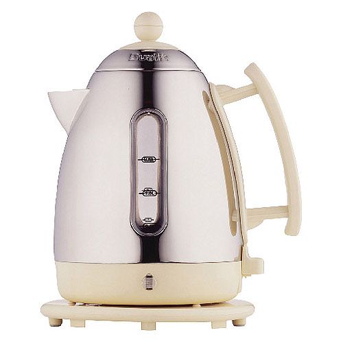 Dualit 1.5L Cordless Jug Kettle Stainless Steel With Cream Trim DA7210