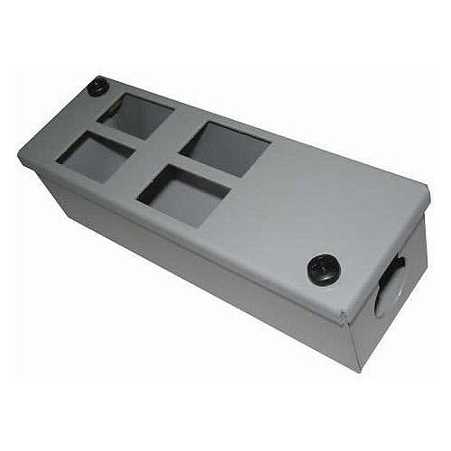 Cat 6 friendly 4 Way Grey Cable Tidy POD Box Depth: 55mm Cable Entry: 25mm Cat 6 friendly 4 Way Grey Cable Tidy POD Box Depth: 55mm Cable Entry: 25mm
