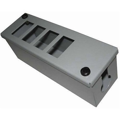 Cat 6 friendly 4 Way Grey Cable Tidy POD Box Depth: 70mm Cable Entry: 25mm Cat 6 friendly 4 Way Grey Cable Tidy POD Box Depth: 70mm Cable Entry: 25mm