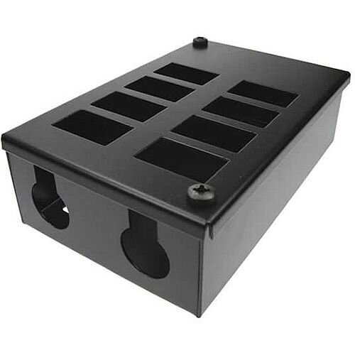 Cat 6 friendly 8 Way Cable Tidy POD Box Depth: 55mm Cable Entry: 25mm Cat 6 friendly 8 Way Cable Tidy POD Box Depth: 55mm Cable Entry: 25mm