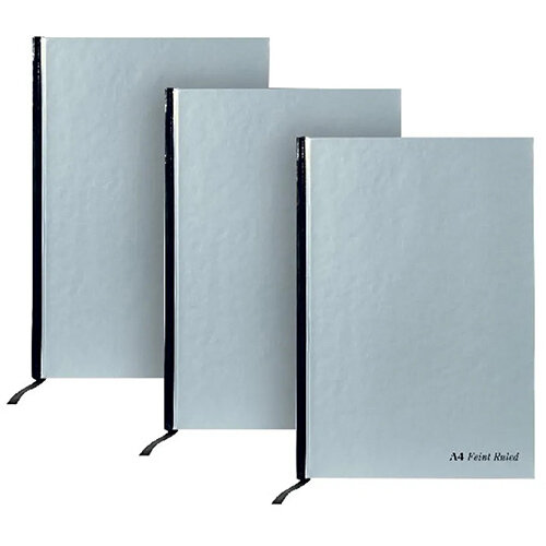 Pukka Pad Silver Ruled Casebound Notebook 192 Pages A4 (Pack of 5) 3 for 2 RULA4