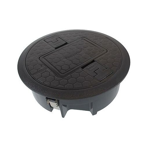 127mm Grey Floor Cable Hive Grommet Hunt Office UK