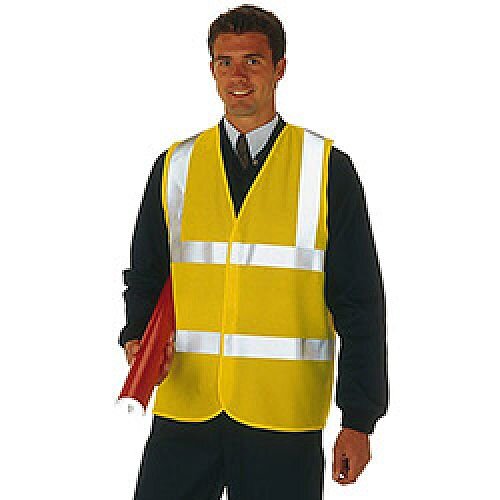 Proforce High Visibility Vest 2-Band Waistcoat Yellow XX Large HV08YL560