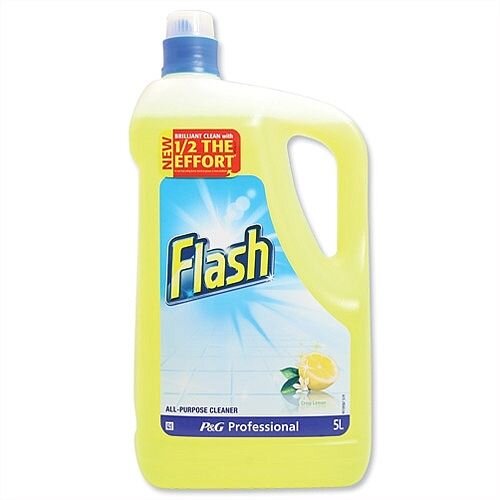 Flash All Purpose Cleaner for Washable Surfaces 5 Litres Lemon Fragrance Ref VPGFLL5 Flash All Purpose Cleaner for Washable Surfaces 5 Litres Lemon Fragrance Ref VPGFLL5