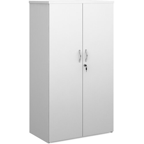 Universal Double Door Cupboard With 3 Shelves W800xD470xH1440mm White