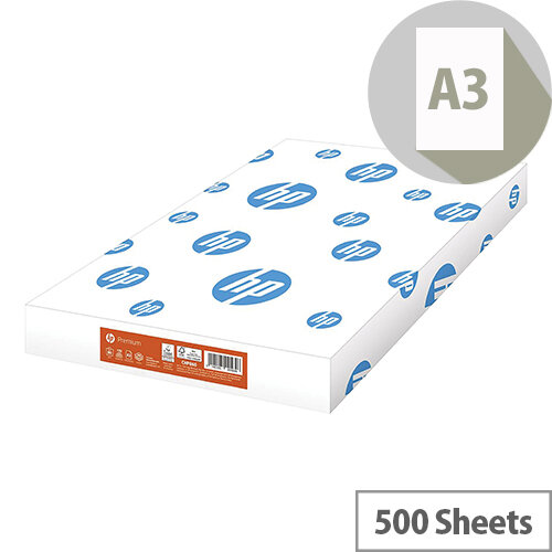 HP Hewlett Packard A3 80gsm White Printing Paper Ream of 500 Sheets HP Hewlett Packard A3 80gsm White Printing Paper Ream of 500 Sheets