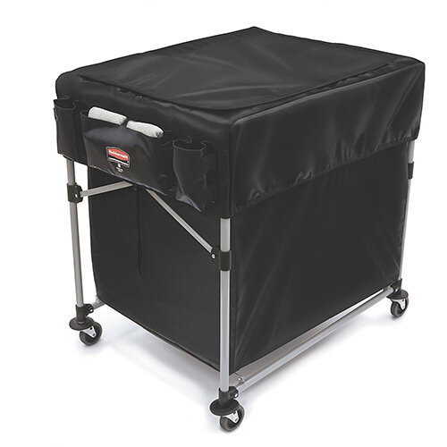 Rubbermaid 1889864 Collapsible X-Cart Cover For 300L Model Black Single Pack