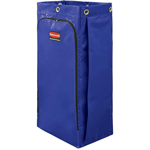 Rubbermaid High Capacity Vinyl Replacement Bag For High Capacity Cart 128L With Universal Recycling Symbol Blue Single Pack