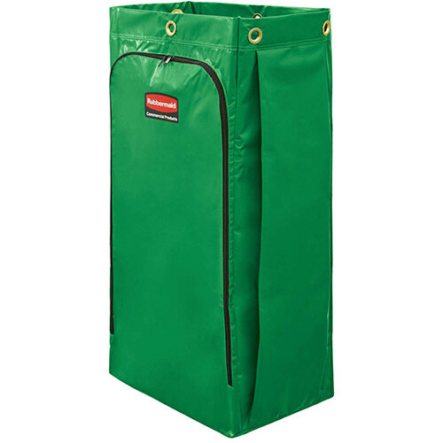 Rubbermaid High Capacity Vinyl Replacement Bag For High Capacity Cart 128L With Universal Recycling Symbol Green Single Pack