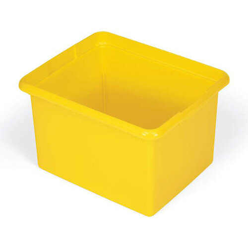 Rubbermaid 28L Polypropylene Organising Box Yellow Single Pack