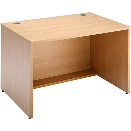 Denver Modular Reception Desk Straight Base Unit 1200x800mm - Beech