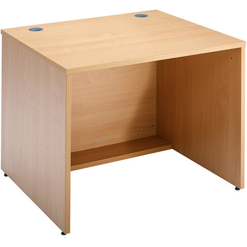 Denver Modular Reception Desk Straight Base Unit 800x800mm - Beech