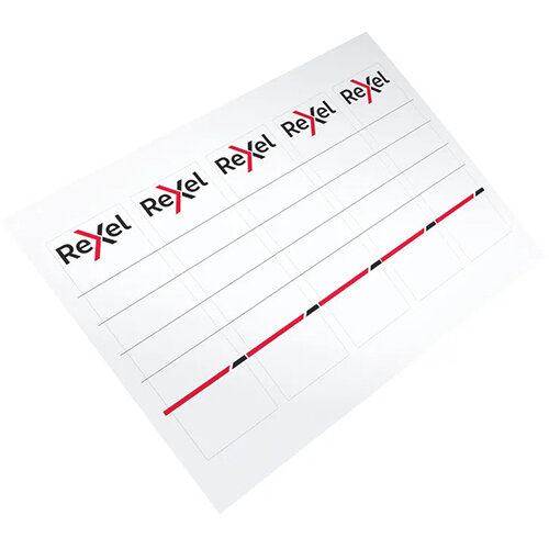 Rexel Printable Card Spine Label  49x158 mm Pack of 50 2115549