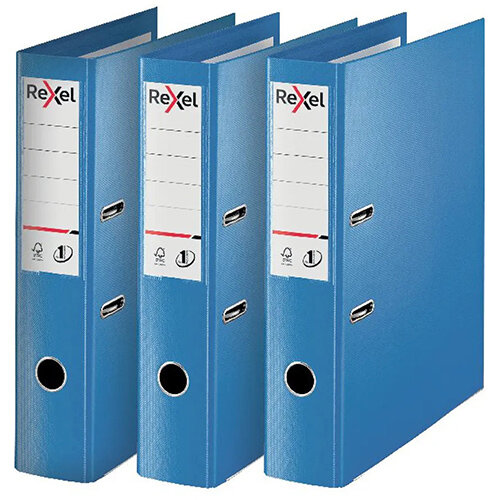 Rexel Choices Lever Arch File Foolscap Polypropylene Blue 3 For 2 RX810228