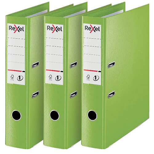 Rexel Choices Lever Arch File Foolscap Polypropylene Green 3 For 2 RX810230