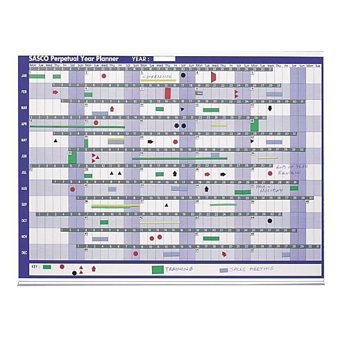Sasco Magnetic Perpetual Year Planner 2400001 915 x 610mm – Accessory Kit, Magnetic Colour Shadings, Magnetic Self-Stick Date Strips, Wall-Mountable (2400001) Sasco Magnetic Perpetual Year Planner 2400001 915 x 610mm – Accessory Kit, Magnetic Colour Shadings, Magnetic Self-Stick Date Strips, Wall-Mountable (2400001)