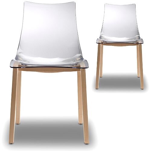 Natural Zebra Antishock Canteen &Breakout Wooden Leg Chair Transparent Set of 2 Natural Zebra Antishock Canteen &Breakout Wooden Leg Chair Transparent Set of 2