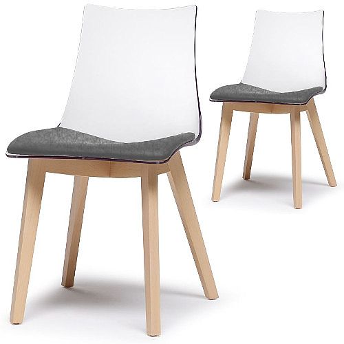 Natural Zebra Antishock Canteen &Breakout Wooden Leg Chair With Grey Fabric Cushion Transparent Set of 2 Natural Zebra Antishock Canteen &Breakout Wooden Leg Chair With Grey Fabric Cushion Transparent Set of 2