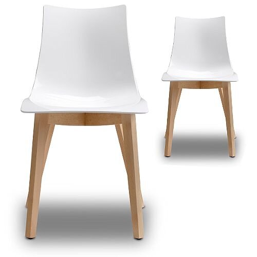 Natural Zebra Antishock Canteen &Breakout Natural Beech Leg Chair Glossy White Set of 2 Natural Zebra Antishock Canteen &Breakout Natural Beech Leg Chair Glossy White Set of 2