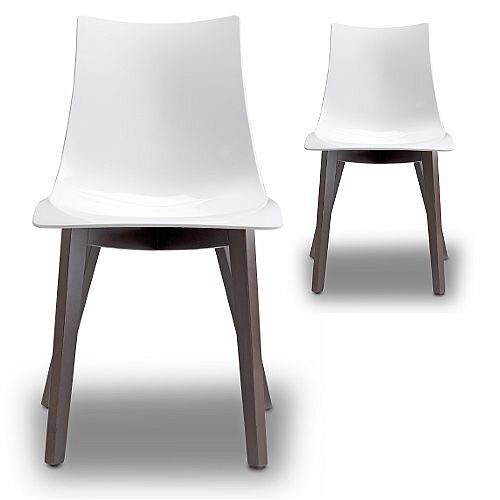 Natural Zebra Antishock Canteen &Breakout Wenge Beech Leg Chair Glossy White Set of 2 Natural Zebra Antishock Canteen &Breakout Wenge Beech Leg Chair Glossy White Set of 2