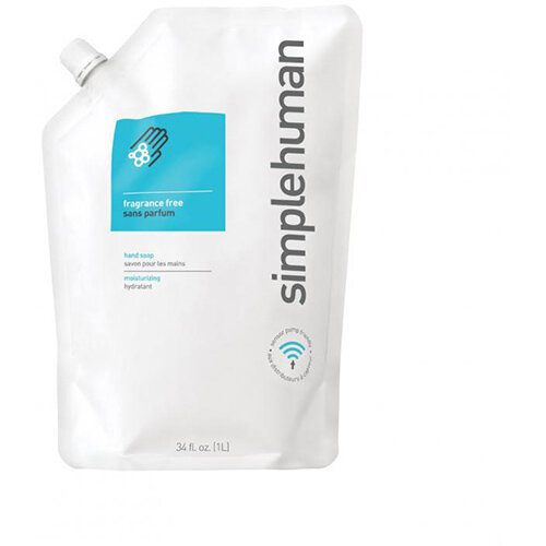 Simplehuman 1 Litre Soap Dispenser Refill Pouch, Moisturising Liquid Soap Fragrance Free CT1023 Simplehuman 1 Litre Soap Dispenser Refill Pouch, Moisturising Liquid Soap Fragrance Free CT1023