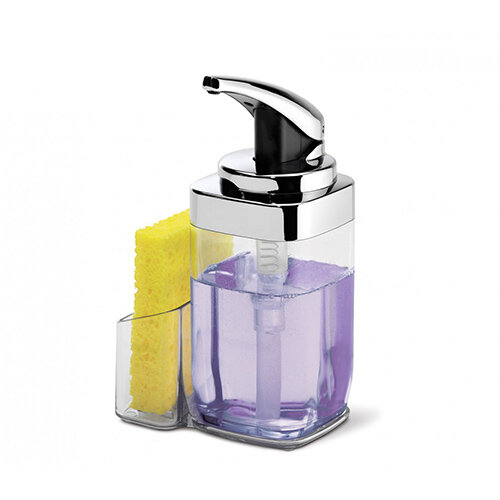 Simplehuman Push Soap Pump Square Dispenser With Caddy 650ml Chrome KT1159 Simplehuman Push Soap Pump Square Dispenser With Caddy 650ml Chrome KT1159