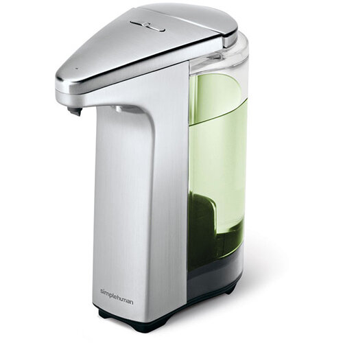 Simplehuman Liquid Sensor Soap Pump Dispenser 237ml Brushed Nickel - Takes 4 AA Batteries (not included) ST1023 Simplehuman Liquid Sensor Soap Pump Dispenser 237ml Brushed Nickel - Takes 4 AA Batteries (not included) ST1023