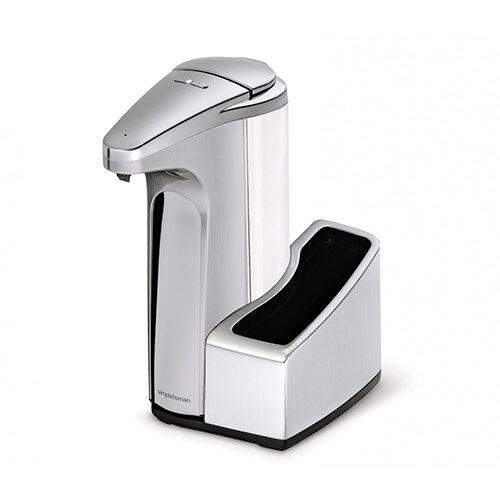 Simplehuman Liquid Sensor Soap Pump Dispenser With Caddy 384ml Brushed Nickel - Takes 4 AA Batteries (not included) ST1031 Simplehuman Liquid Sensor Soap Pump Dispenser With Caddy 384ml Brushed Nickel - Takes 4 AA Batteries (not included) ST1031