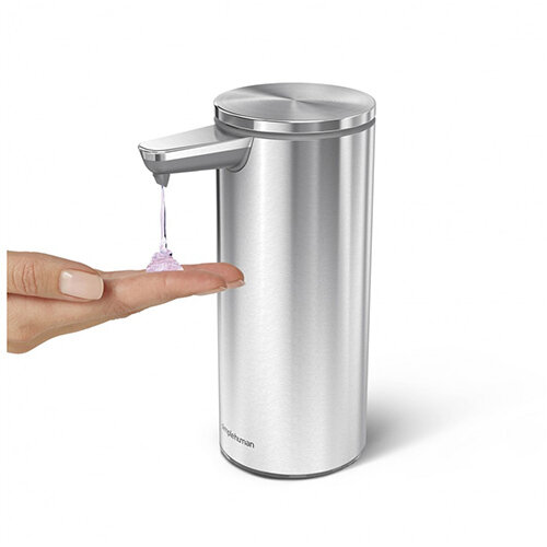Simplehuman Liquid Sensor Soap Pump Dispenser 266ml Brushed Steel - Rechargeable ST1043 Simplehuman Liquid Sensor Soap Pump Dispenser 266ml Brushed Steel - Rechargeable ST1043