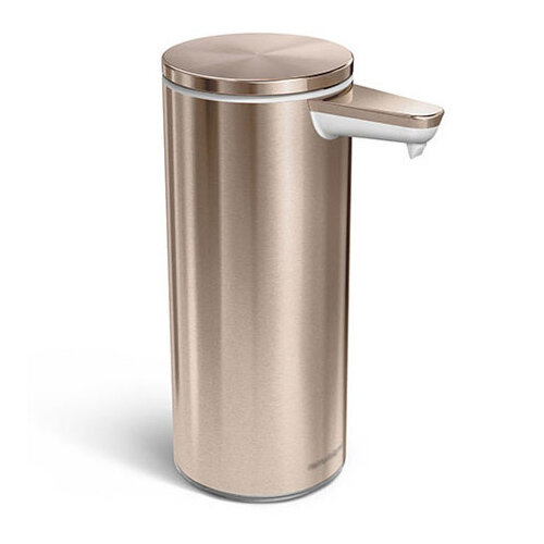Simplehuman Liquid Sensor Soap Pump Dispenser 266ml Rose Gold Steel - Rechargeable ST1046 Simplehuman Liquid Sensor Soap Pump Dispenser 266ml Rose Gold Steel - Rechargeable ST1046